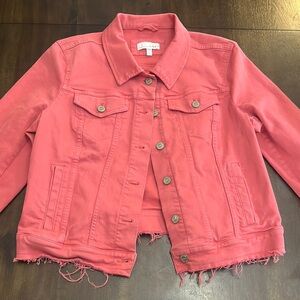 Women's Pink Denim Jacket